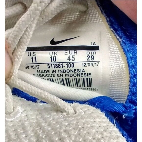 Nike Men Roshe One Running Shoes Ultramarine White Blue Red 511881-100 Size 11 - Picture 8 of 8